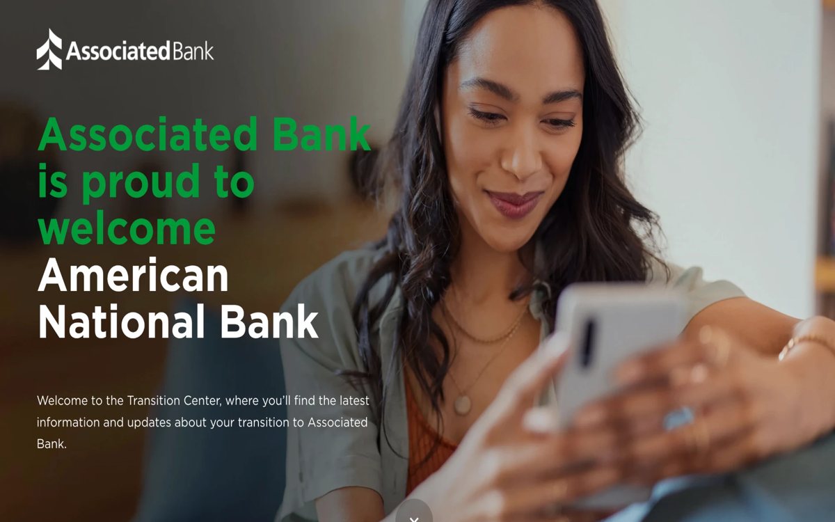 Bank merger transition center home page