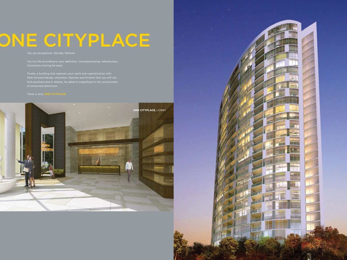 One CityPlace Buckhead: Luxury condo sales brochures